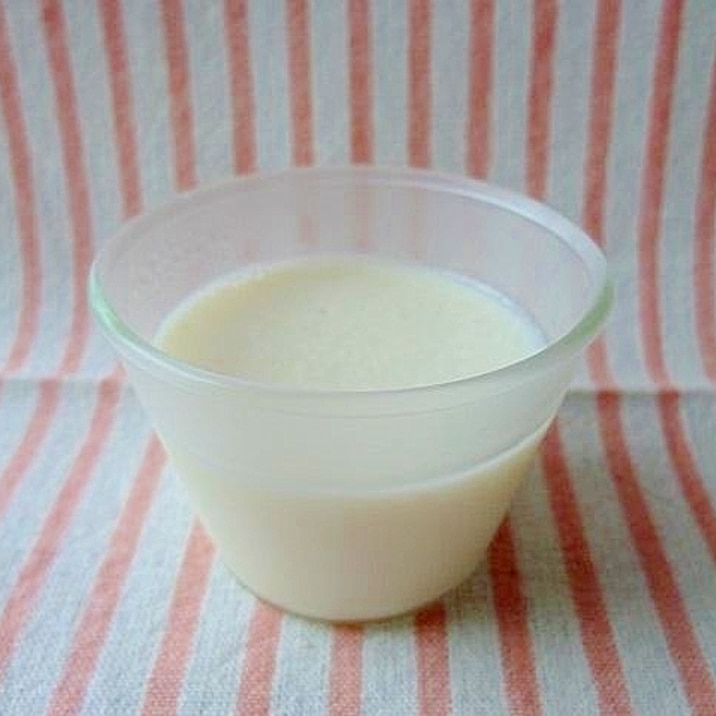 レンジで簡単 甘酒ミルクプリン